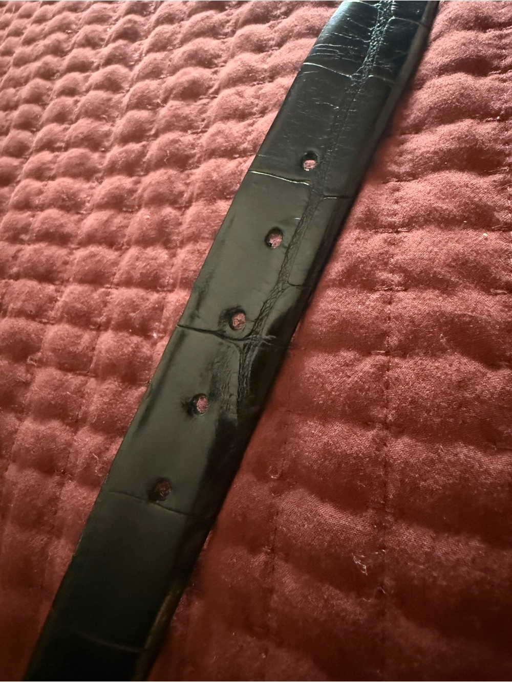 Premium Martin Dingman genuine Louisiana alligator belt 42 - Picture 3 of 6